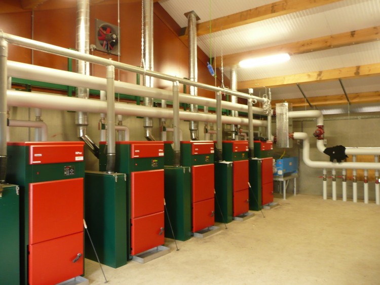 Cascade boiler room