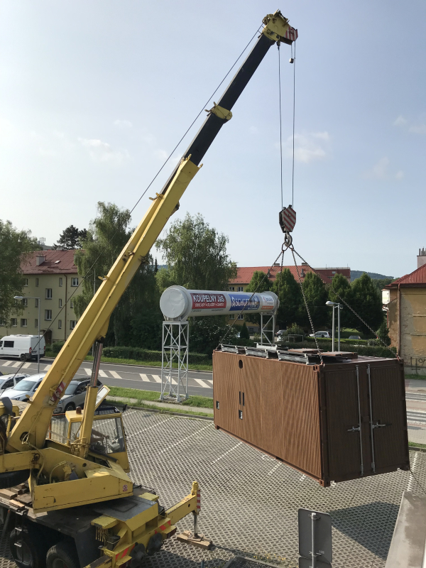 Stěhování kontejnerové kotelny
